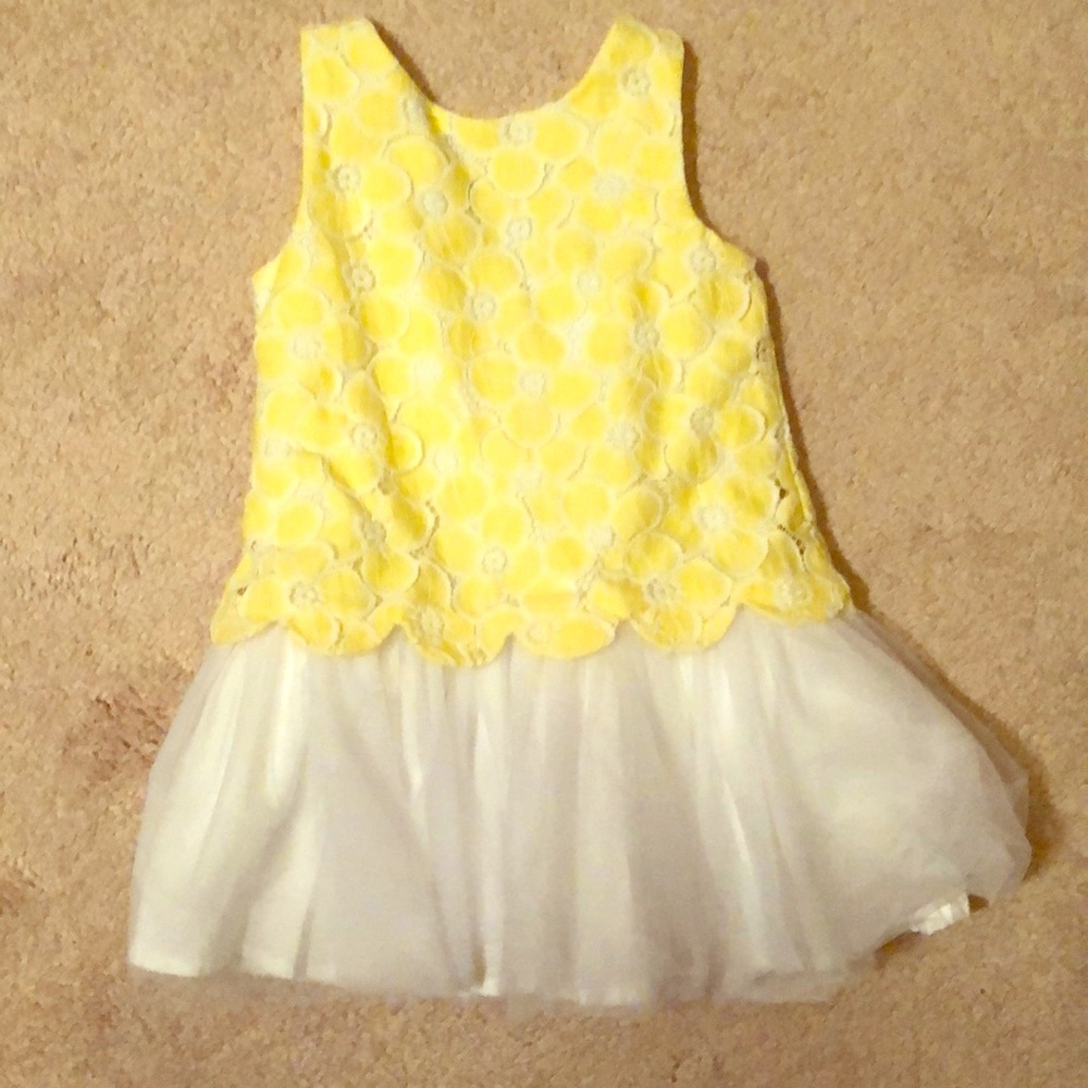Janie and Jack yellow lace dress